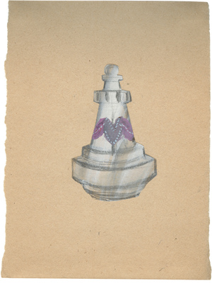 Ермолаева Вера Михайловна. Эскиз флакона фабрики «Ленжет»